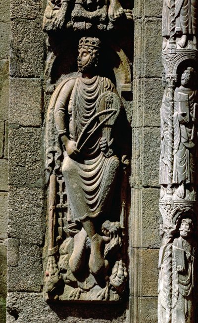 King David (detail) by Master Mateo